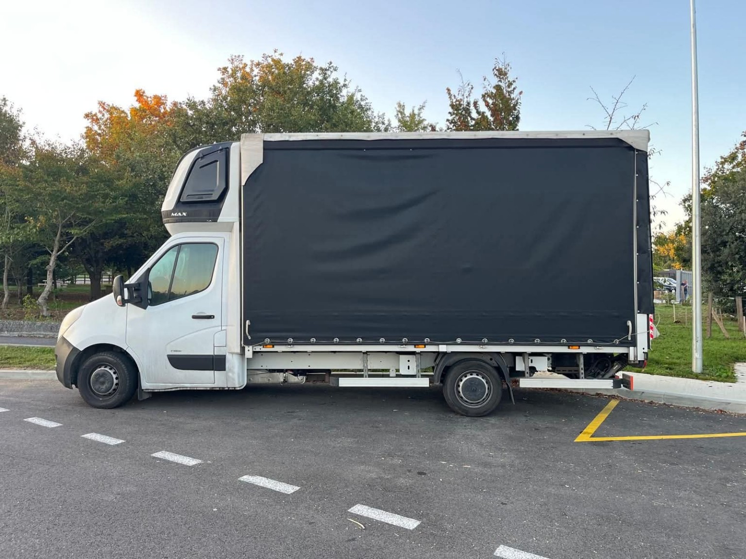 Trekvia Logistics curtain-side truck